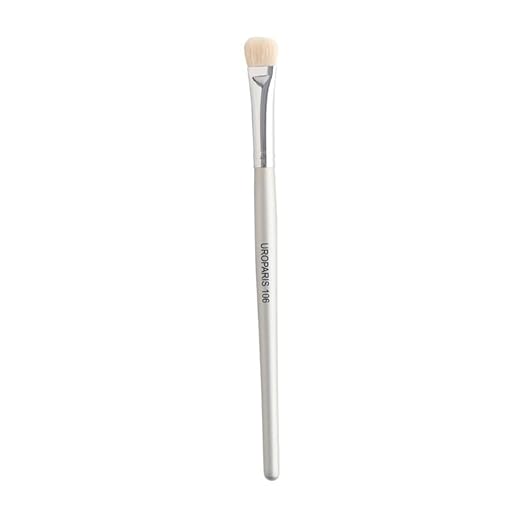 UROPARIS 106 Eye Brush For Makeup | Flat Shader Eyeshadow Brush with Wooden Handle