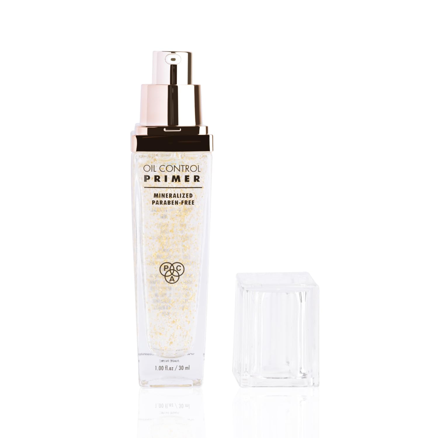 PAC Oil Control Primer for Face Makeup | Brightening Lip Color cream with Gold Flakes | Gives Smooth, Shiny & Glowing Skin | Paraben-Free | Face Primer for Combination Skin | 30 ml