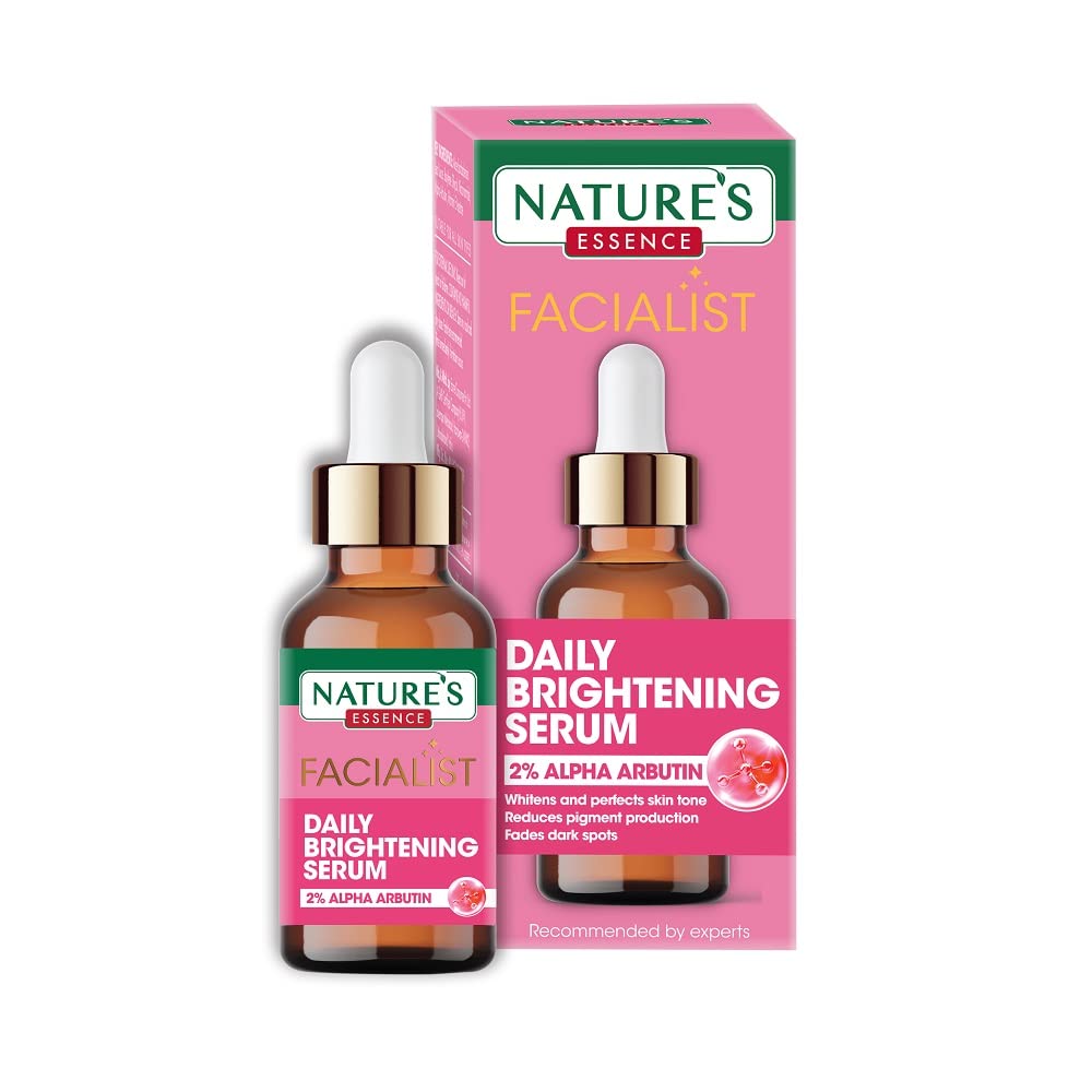Nature's Essence Daily Brightening Serum with 2% Alpha Arbutin, 30ml
