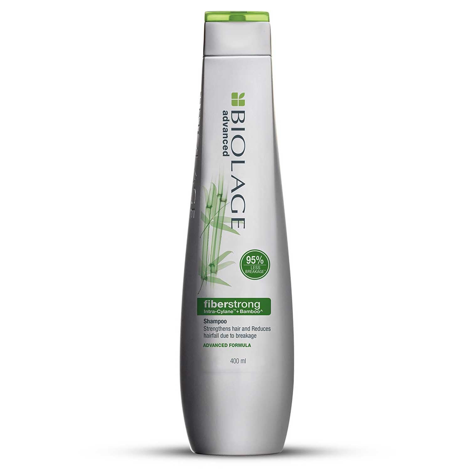 Biolage Professional Fiberstrong Anti-Breakage Shampoo, 95% less breakage & Reduces Hairfall, Makes Hair 12x Stronger by Reinforcing Strength & Elasticity, With Bamboo, Vegan & Cruelty-Free, 400ml