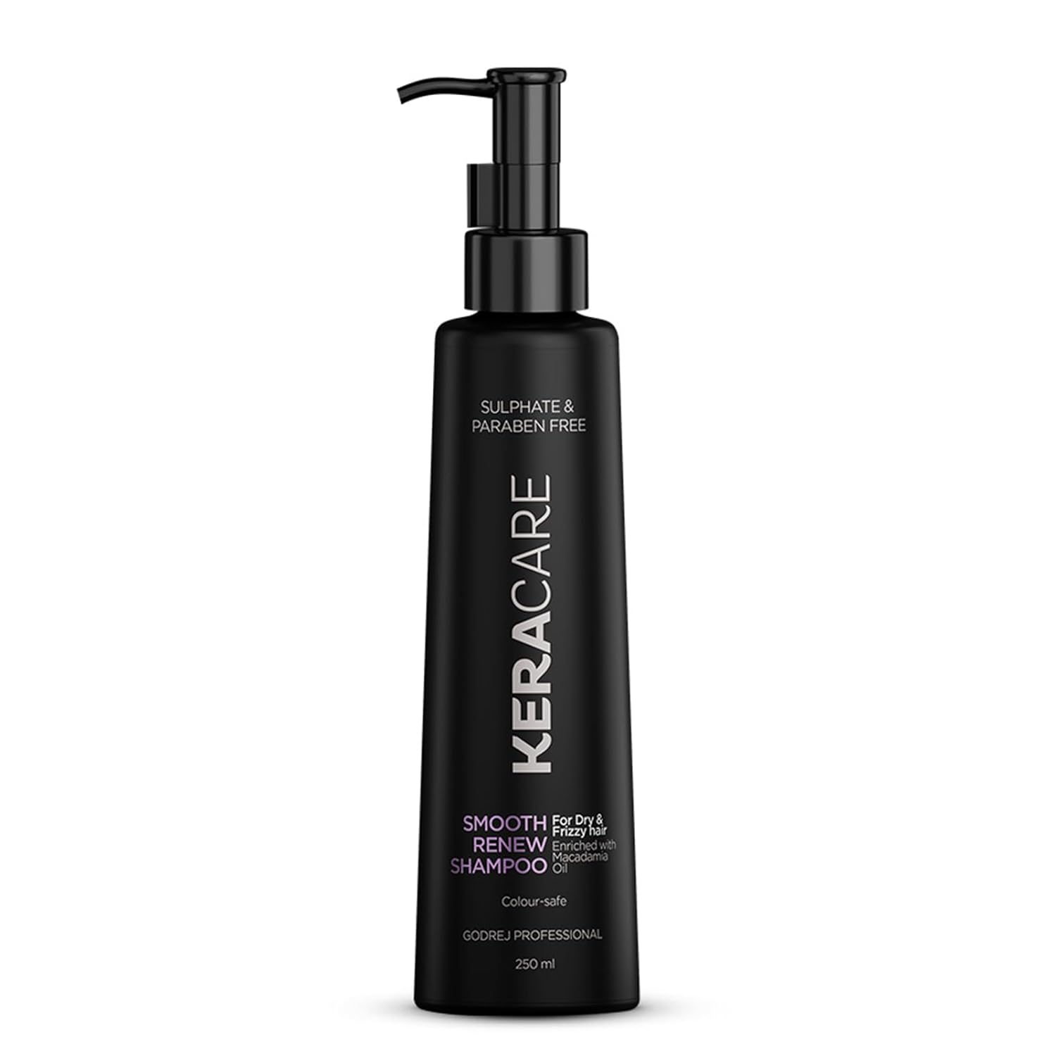 Godrej Professional Keracare Smooth Renew Shampoo | For Unruly Hair | Enriched with Macadamia Oil | 250ml