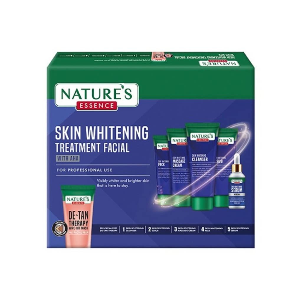 Nature's Essence Skin Whitening Treatment Facial With AHA 200gm+100ml  (6 x 46.67 ml)