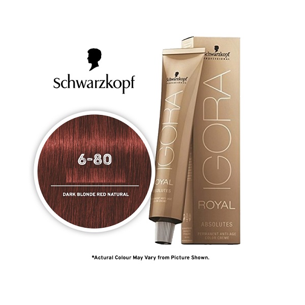 Igora Royal 6-80 Dark Blonde Red Natural Permanent Colour