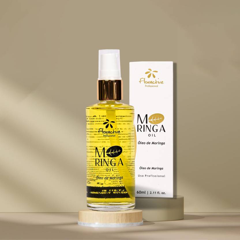 FLORACTIVE PROFISSIONAL Hair Strengthening Serum with Moringa Oil For Dry & Frizzy Hair  (60 ml)