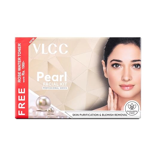 VLCC Pearl Facial Kit with FREE Rose Water Toner  (250 ml)