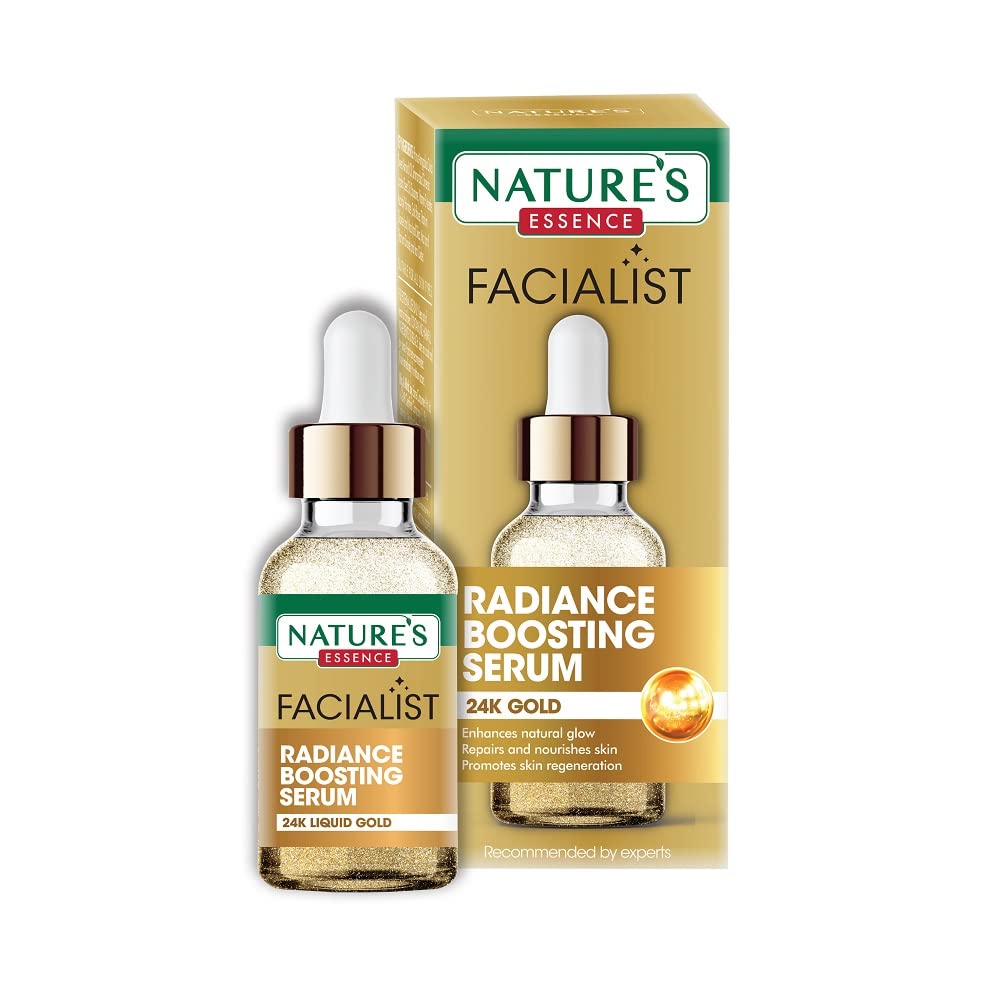 Nature's Essence Radiance Boosting Facial Serum with 24K Liquid Gold  (30 ml)
