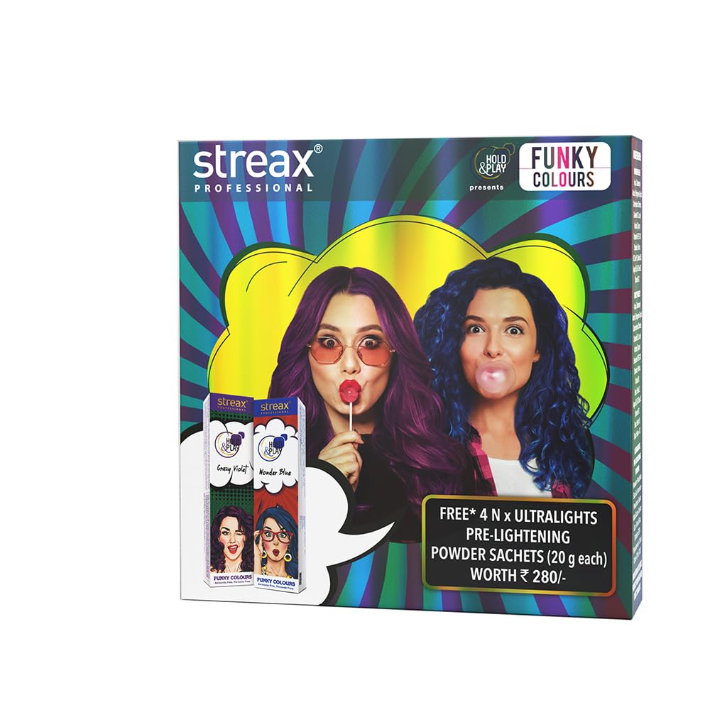 Streax Professional Funky Colours Combo Kit