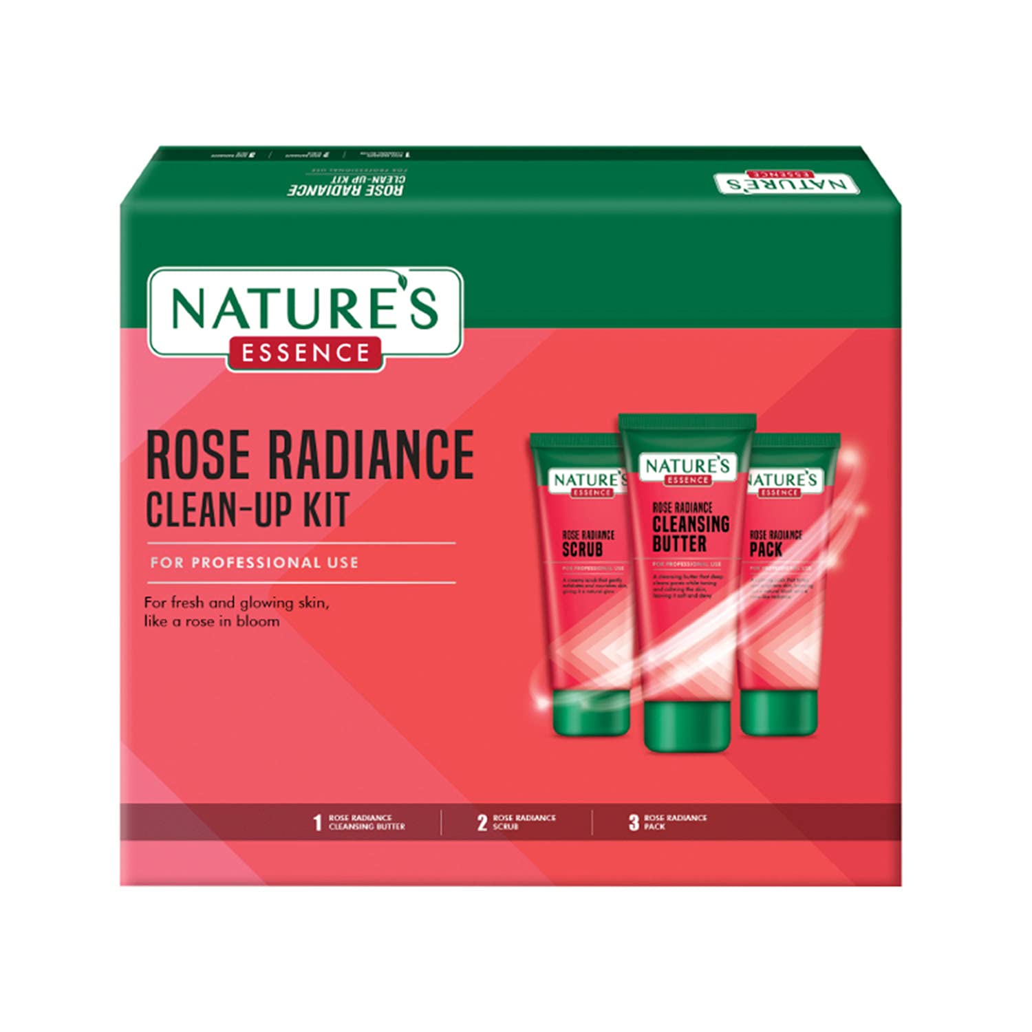 Nature's Essence Rose Radiance Clean-Up Kit, 300 Gm