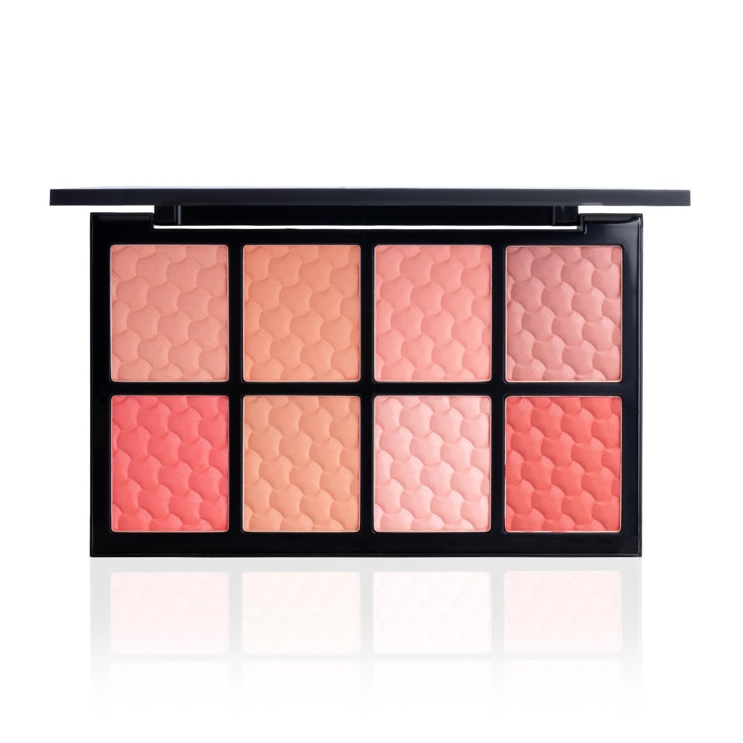 PAC Spotlight Blusher Palette x8 | Natural Brightening Lip Color Long Lasting Matte HD Finish Blush for Face Makeup | 8 Lightweight Glow Shades | Highly Pigmented & Blendable for All Skin Type - 6g