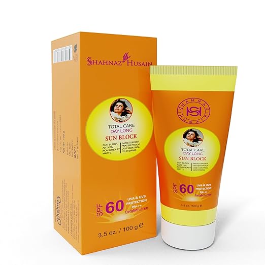 Shahnaz Husain Sunscreen - SPF 60 PA+++ Nano Sun Block  (100 g)