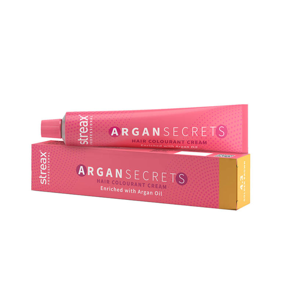 Streax Professional Argan Secrets Hair Colourant Cream - Dark Brown 3