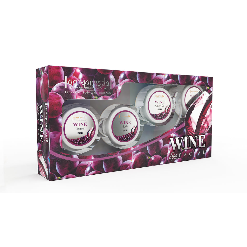 Aaryanveda Wine Facial Spa Kit For Reduce Wrinkle