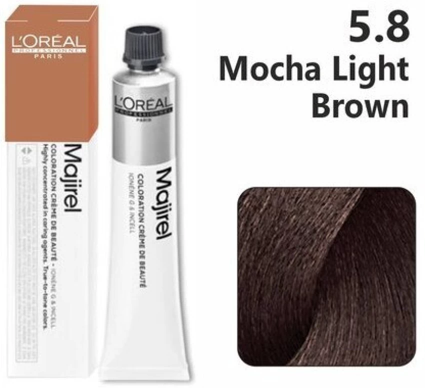 loreal  Professionnel Majiblond Ultra Hair Color , 900 S Ultra Light Blonde - Majirel 5.8 Mocha Light Brown