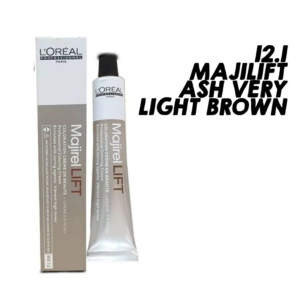 loreal  Professionnel Majiblond Ultra Hair Color , 900 S Ultra Light Blonde - Majirel Ash Very Light Brown(12.1)