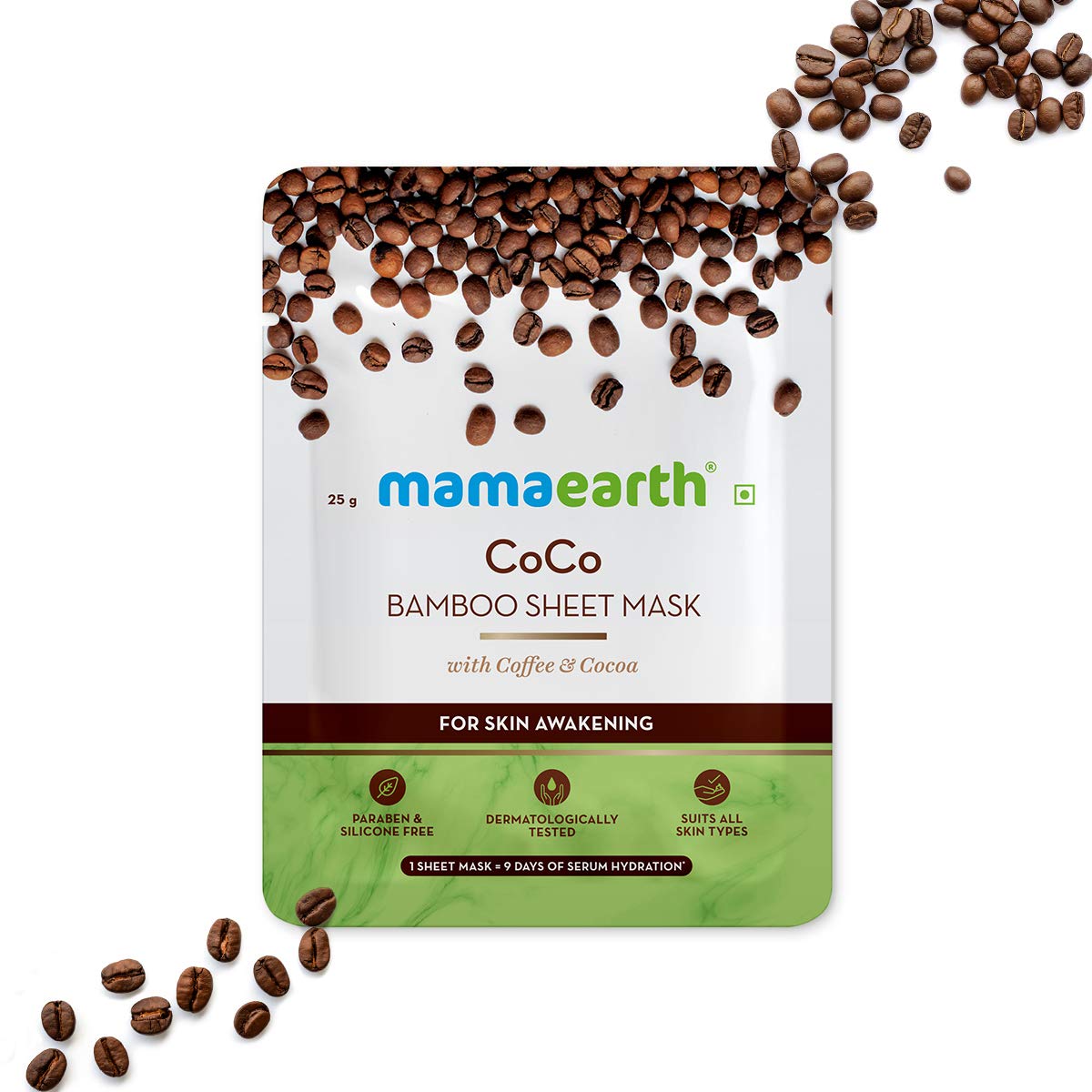 Mamaearth Niacinamide Bamboo Sheet Mask  (25 g) - Sheet Mask Coco