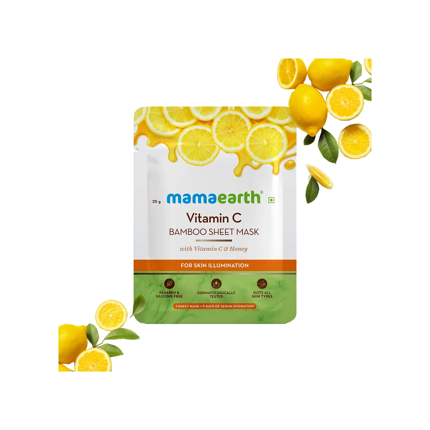 Mamaearth Niacinamide Bamboo Sheet Mask  (25 g) - Sheet Mask Vitamin C
