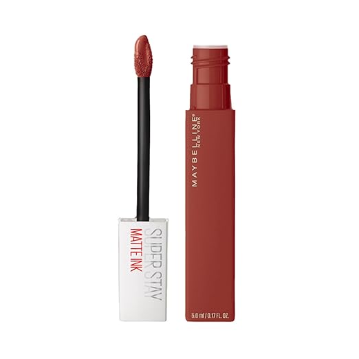 Maybelline New York Liquid Matte Lipstick, Long Lasting, 16hr Wear, Superstay Matte Ink, 50 Voyager, 5ml - 245 Seeker