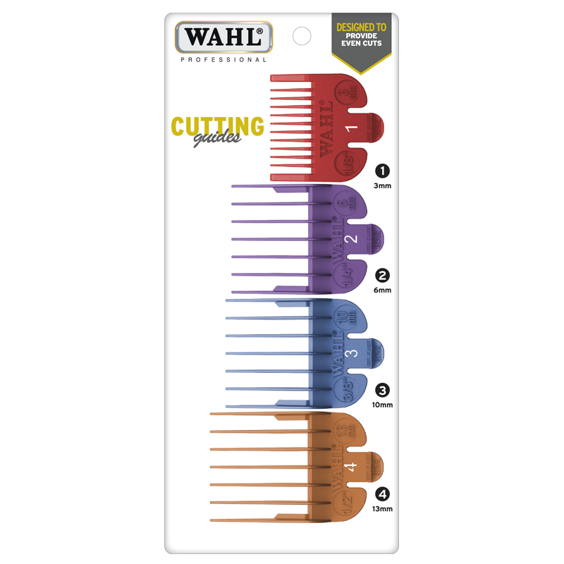 Coloured Guided Comb Set for Clipper 1-4