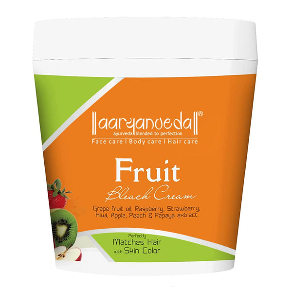 Aaryanveda Fruit Bleach Cream For Radiant Glow % Pigmentation For Men & Women  (250 g)