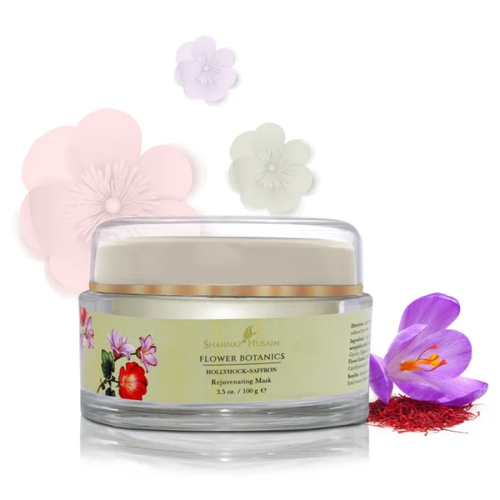 Shahnaz Husain Flower Botanics Hollyhock Saffron Rejuvenating Mask  (100 g)