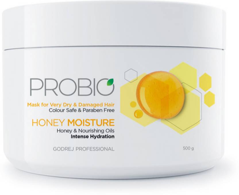 Godrej Professional Probio Honey Moisture Mask |For dry and damaged Hair Hair Mask - 500g
