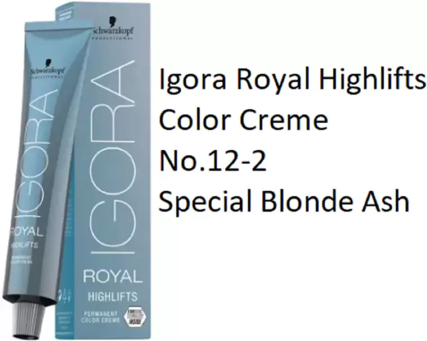 Schwarzkopf Professional Igora Royal Highlifts Hair Color Creme No.12-2 , Special Blonde Ash