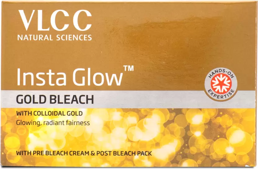 VLCC Insta Glow Gold Bleach For Radiant & Glowing Skin  (402 ml)
