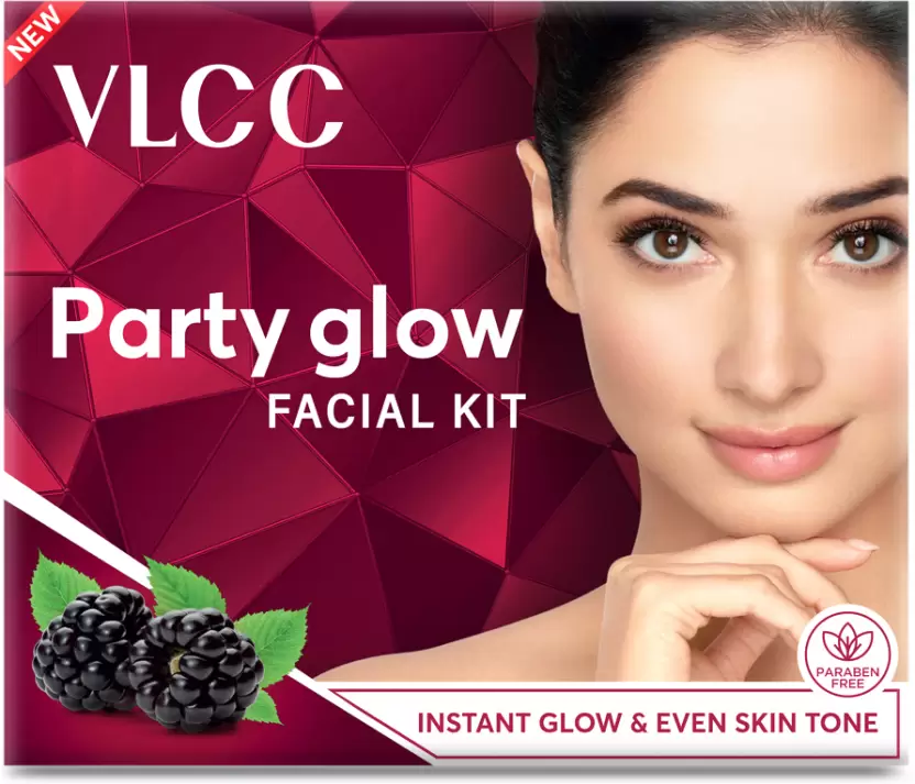 VLCC Party Glow Facial Kit - For Party Ready, Anytime & Anywhere  (60 g)
