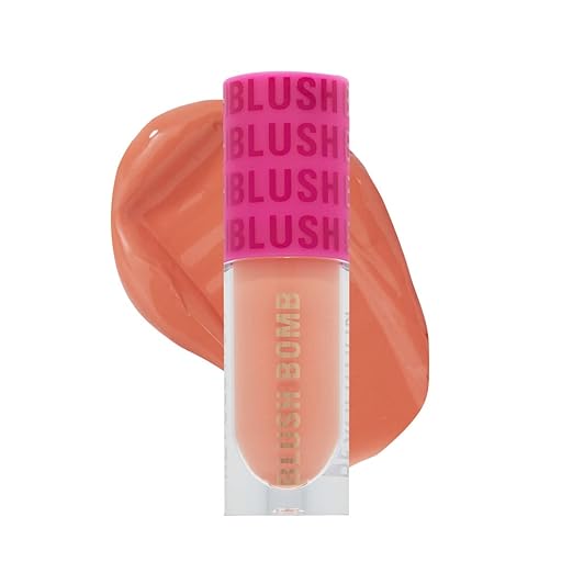 Makeup Revolution- Blush Bomb- Peach Filter | Lightweight, Creamy Formula | Sunkissed Finish | Vitamin E to Nourish your Skin | Vegan & Cruelty -Free - 4.6 ml
