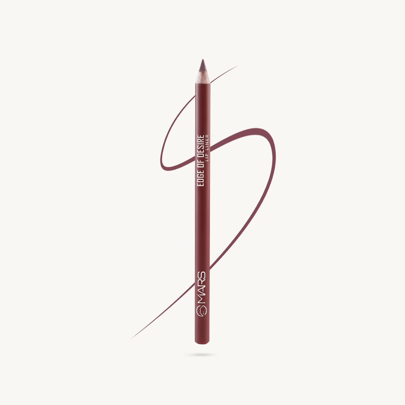 MARS Matte Lip Liner | One Swipe Smooth Application | Long Lasting Lip Pencil (1.4gm) - 02 deep dawn