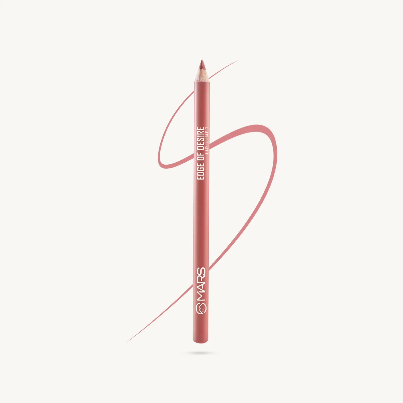MARS Matte Lip Liner | One Swipe Smooth Application | Long Lasting Lip Pencil (1.4gm) - 08 nude spell