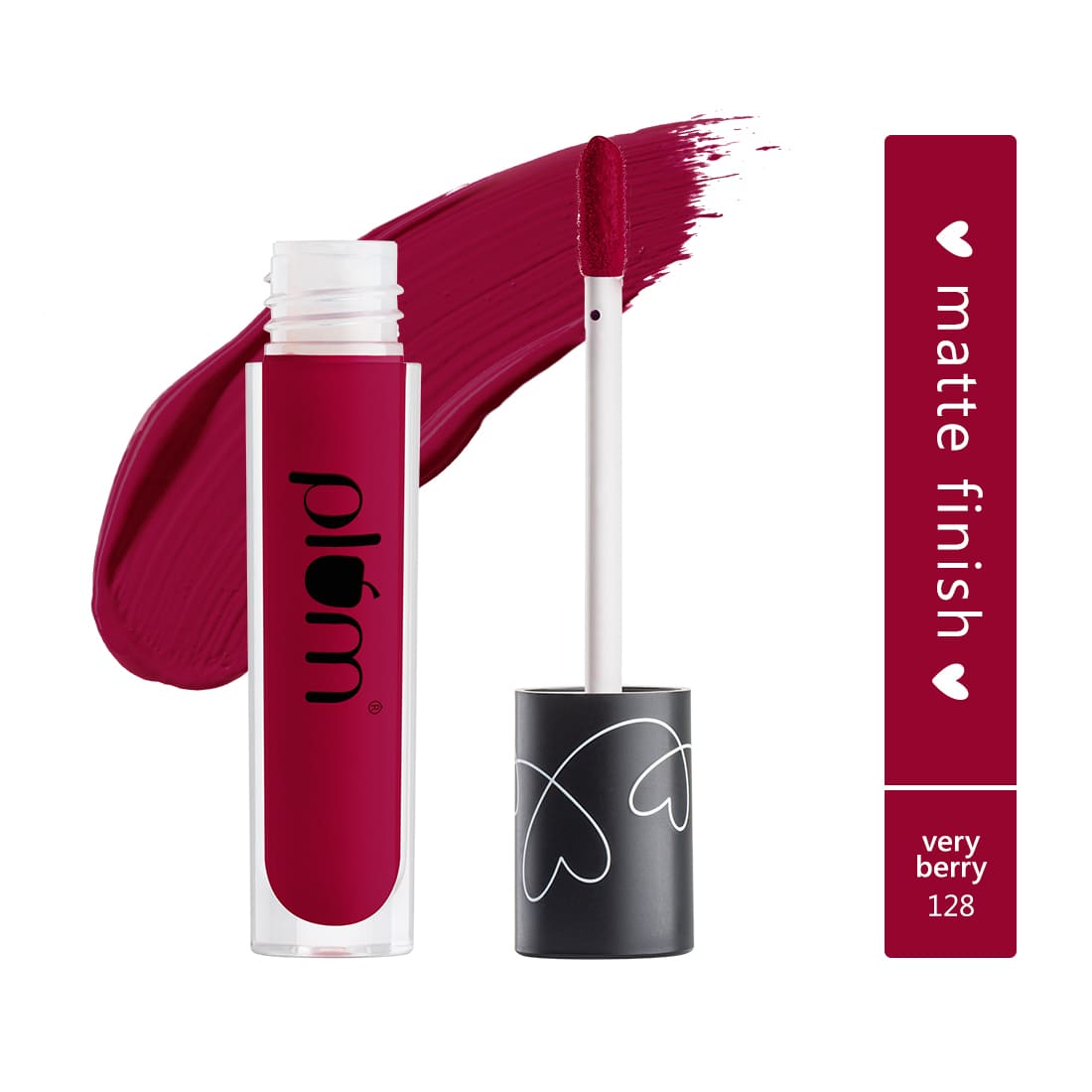 Plum Matte In Heaven Liquid Lipstick (Pink Martini - 124) - 4.5ml - Plum 128 Liquid Lipstick