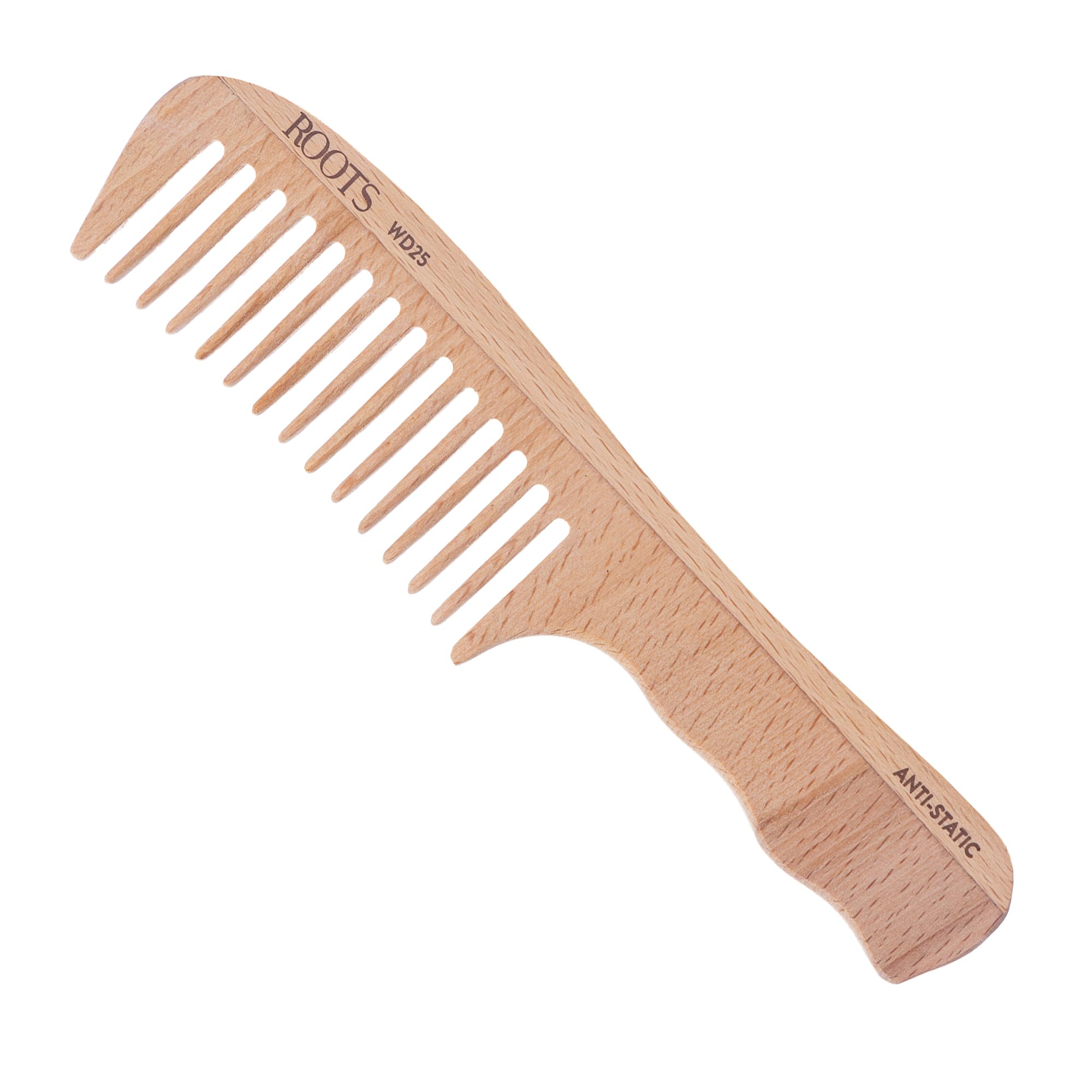 Roots - Wooden Dressing Combs - Damage free Wet and dry Hair brush - For man and Woman - WD25
