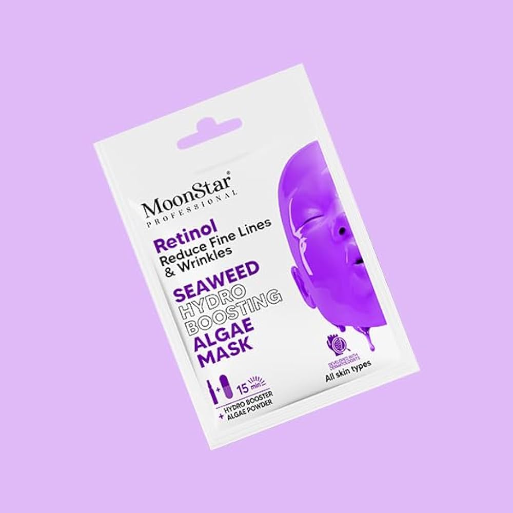 Moonstar Beetroot Algae Mask || Revives Dead Skin || Seaweed Hydro Boosting  (100 g) - Retinol Algae Mask