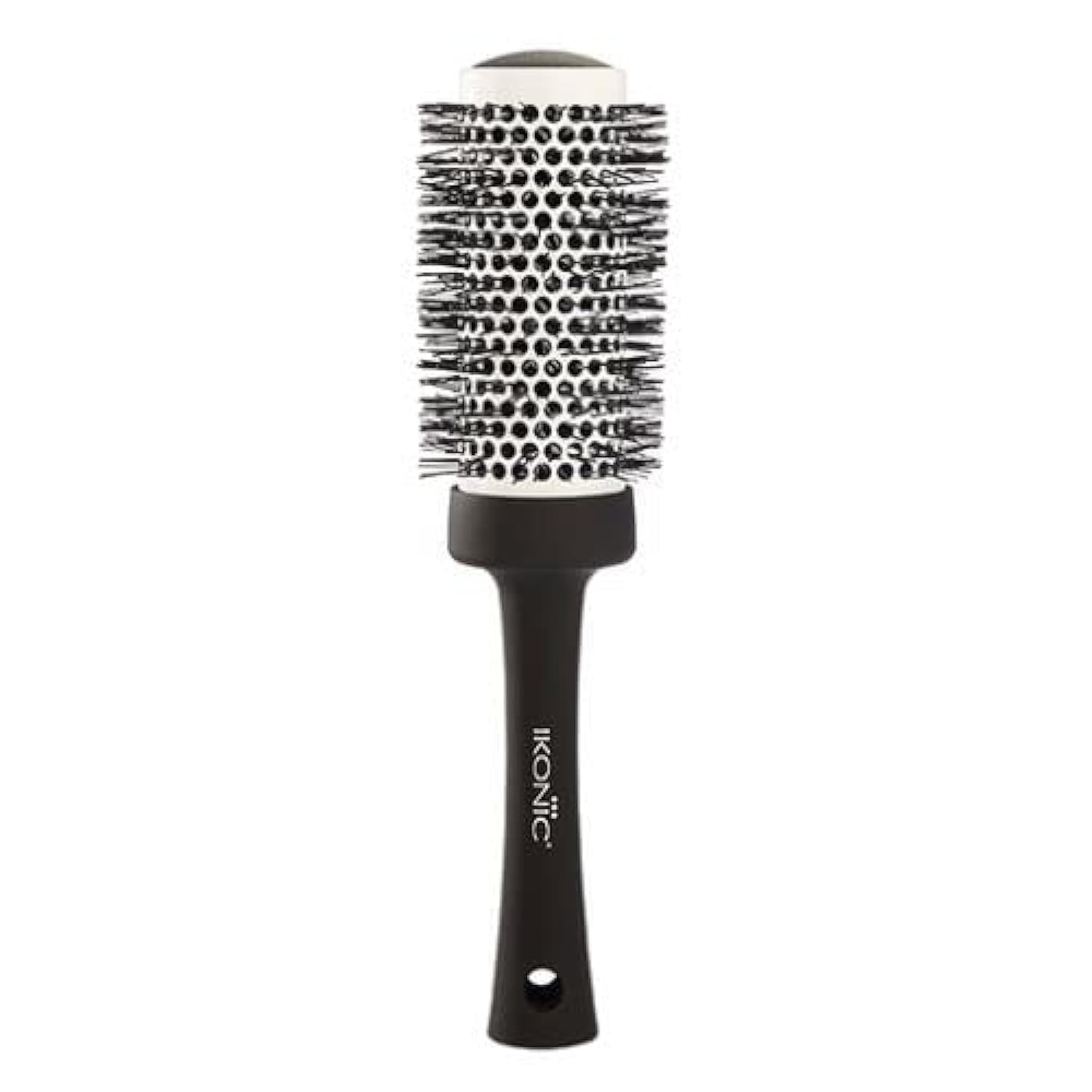 IKONIC Ceramic 43 mm Nylon and Metal Tourmaline Blow Dyer Brush (Black)