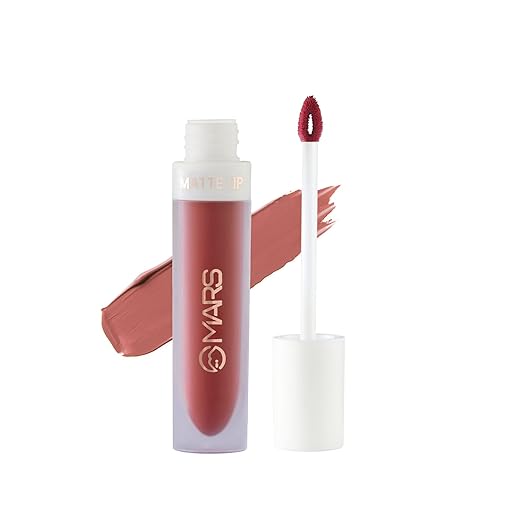 MARS Matte Liquid Lip Color | Long Lasting | Non-Transfer & Waterproof Lipstick for Women (4.5 ml) (22-Risk It All) - 03-Blow a Kiss