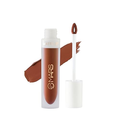 MARS Matte Liquid Lip Color | Long Lasting | Non-Transfer & Waterproof Lipstick for Women (4.5 ml) (22-Risk It All) - 05-Chocolate Delight