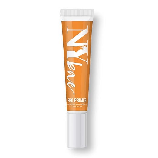 NY Bae Pro Primer | Orange Colour Correcting Face Primer | Covers Dark Spots & Pigmentation | Matte Finish | Lightweight & Quick Absorbing | Pore Filling | Velvety Texture | Soft & Smooth Base (15 ml)