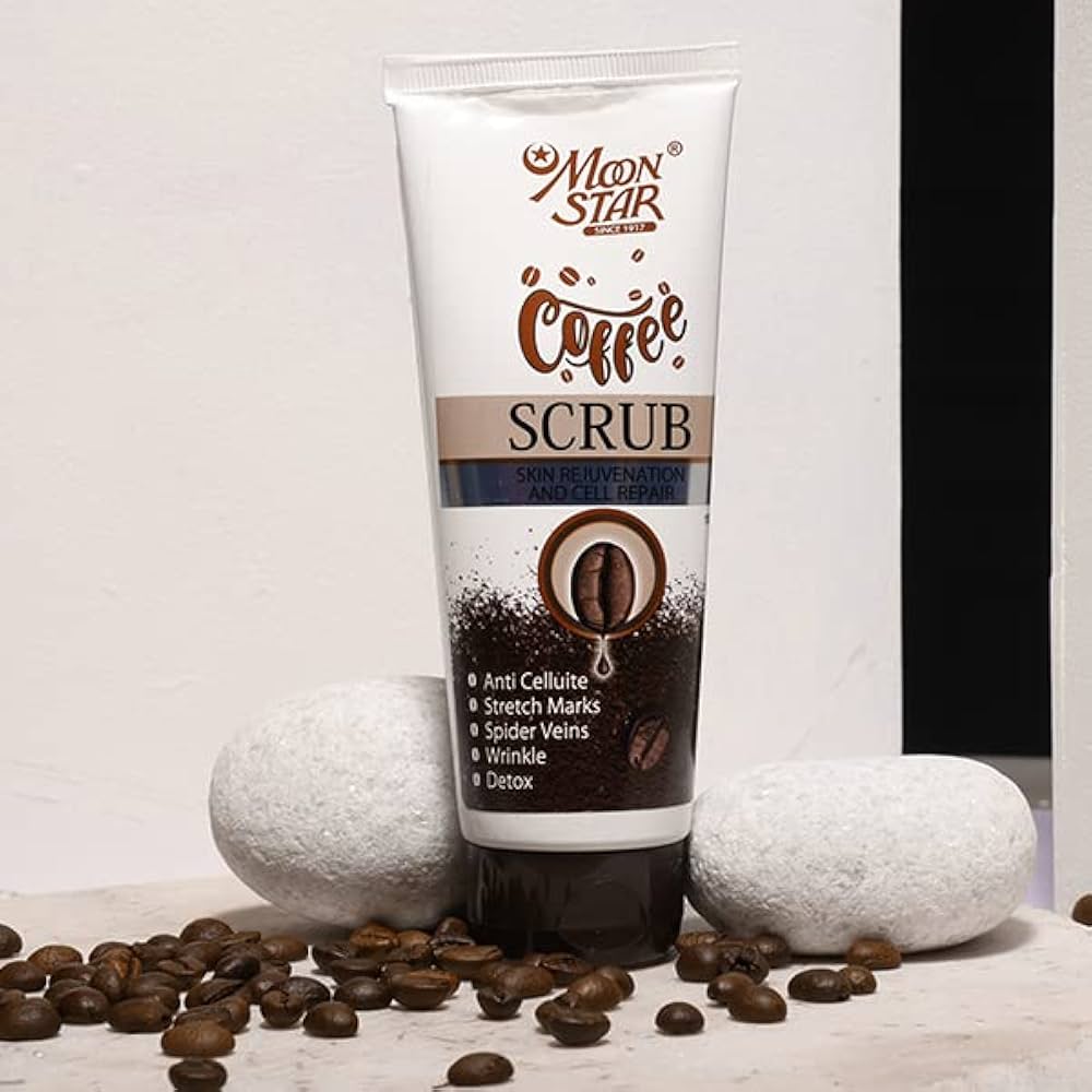 Moonstar Coffee Scrub For Face & Body, Blackhead Remover 100g