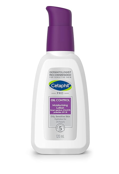 Cetaphil PRO Oil Control Moisturising Lotion, Matte Finish for Oily & Acne Prone Skin WITH SPF 30 120ml