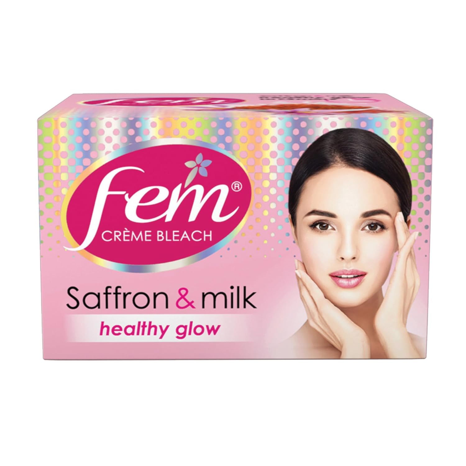 Fem Fairness (Saffron & Milk) Crème Bleach - 8g | Advanced Skin Brightening System | Enriched wih Goodness of Safrron & Milk | With Rejuvenating Fragrance| No Added Parabens, Silicones & Ammonia