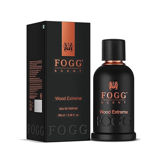 FOGG Men Spray Scent Amber Extreme Perfume, Long-Lasting, Fresh & Powerful Amber Wood Fragrance Spray, Eau De Parfum, 100 Ml - Wood Extream