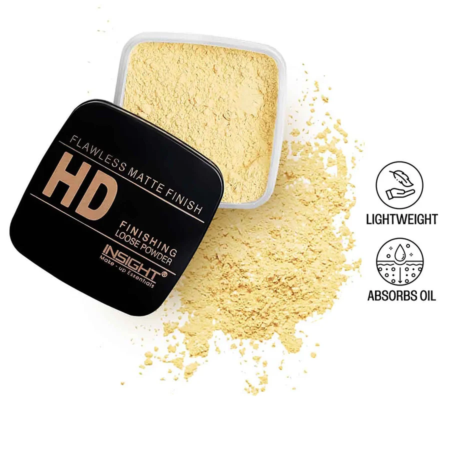Insight Pressed Powder Translucent Face Powder | HD Finishing Loose Powder | Matte finish | Setting Loose Powder for Long-lasting Makeup | Toxic-Free & Vegan | 13-Honey