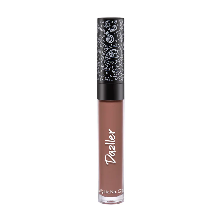Eyetex Dazller All Day Lipcolour | Ultra-intense matte | Light-weight | Liquid Lipstick for Women | Smudge-proof + Non-transfer | Up to 8hr stay | DLC003 Autumnspice - 6g - DLC044
