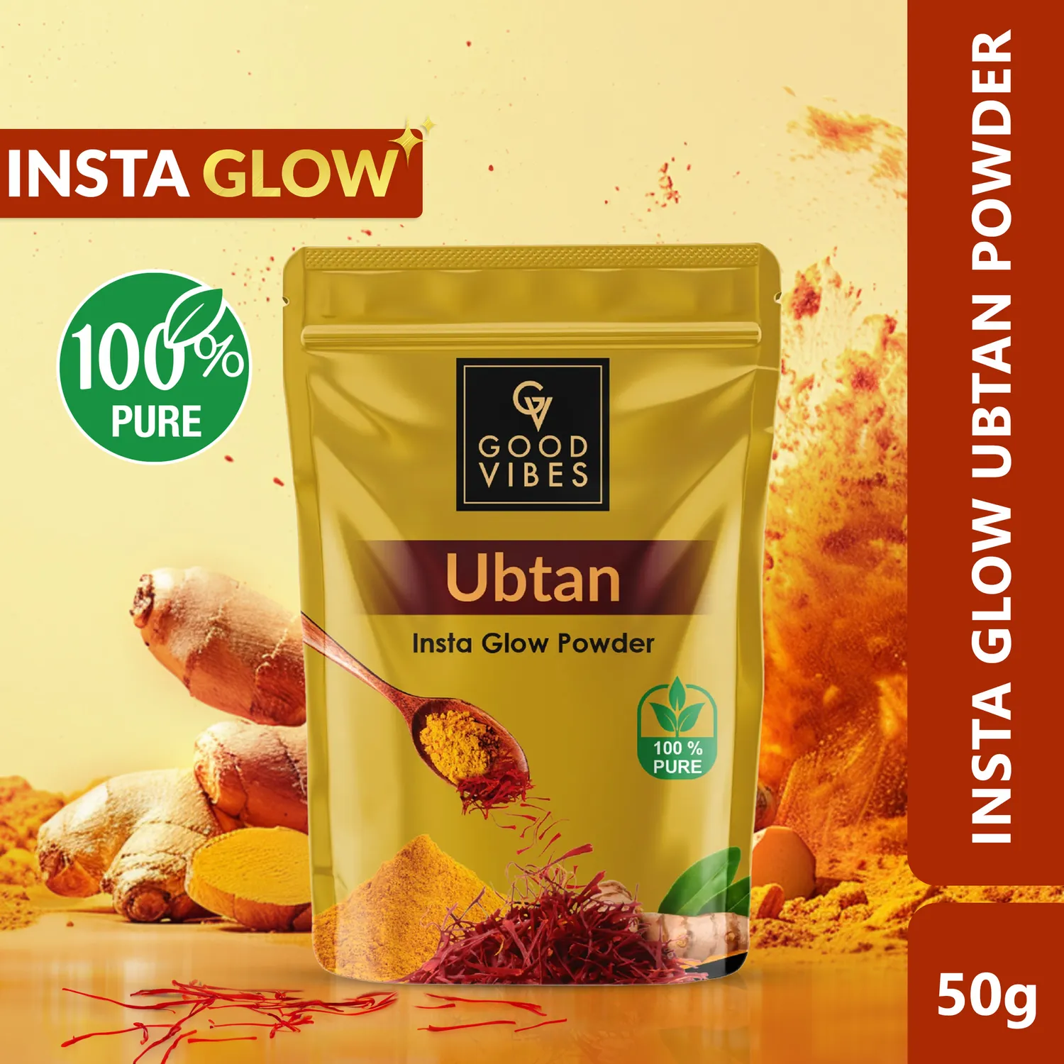 Good Vibes Ubtan Insta glow Powder 50g