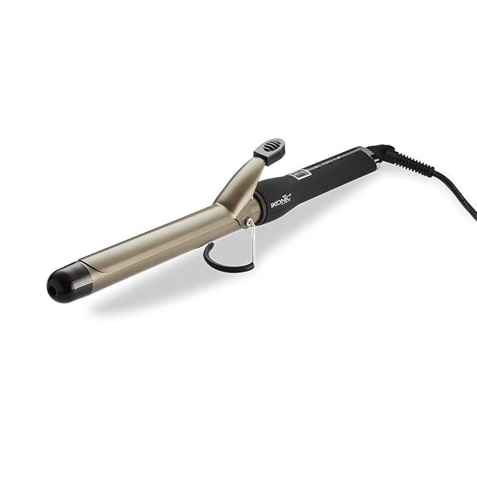 IKONIC HAIR CURLER CT-16 FOR ALL HAIR TYPES WITH CERAMIC EXTRA LONG BARREL. 100-240 V (BLACK & GOLDEN) - CT 25
