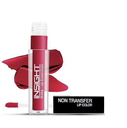 Insight Cosmetics Non Transfer Liquid Lipstick |Matte Texture|12Hrs Waterproof|Smudge Proof |Toxic Free |Vegan|Longwear, 4ml | Long-Lasting | 1- Joyful - Lip Colour(05)