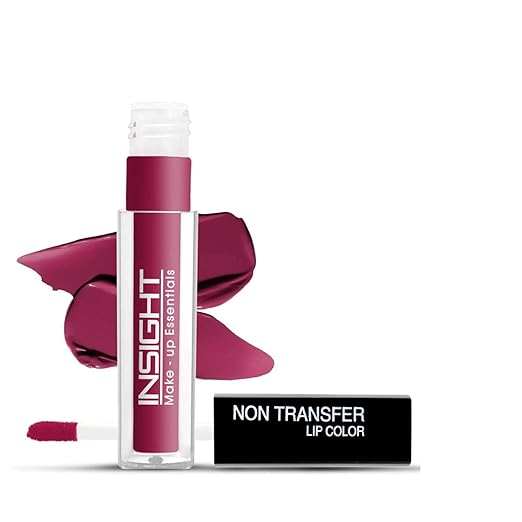 Insight Cosmetics Non Transfer Liquid Lipstick |Matte Texture|12Hrs Waterproof|Smudge Proof |Toxic Free |Vegan|Longwear, 4ml | Long-Lasting | 1- Joyful - Lip Colour(19)