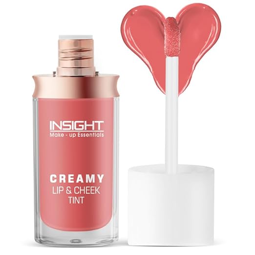 Insight Cosmetics Creamy Lip & Cheek Tint | Dewy & Radiant Finish | Lightweight Blush | Ultra-Pigmented Formula | Buildable Liquid Blush, 7.5gm(01-ROSE PARADE) - Floral Fiesta