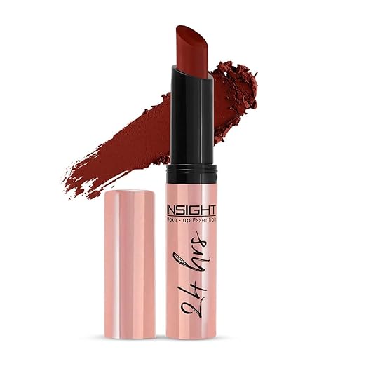 Insight Cosmetics 24 Hrs Non Transfer Matte Lipstick |Matte Finish |Lightweight Lipstick |Transferproof For 24Hrs |Nourishes Lips & Great For Daily Use |Highly Pigmented Smudge-proof Lipstick | Water-Proof | Toxic Free & Vegan | 2- Bitch - Lipstick(05)